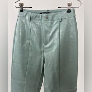 Missguided croc faux leather pants